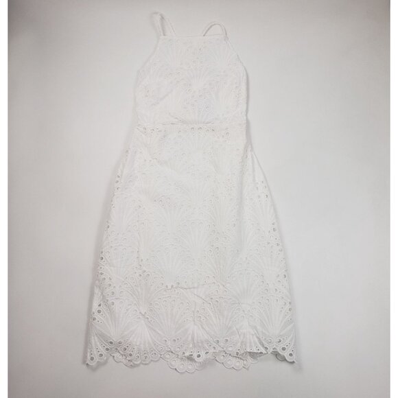 Andie Swim The Roatan Midi Dress White Cotton Eyelet Lace Lined - Pick Your Size - Picture 3 of 16